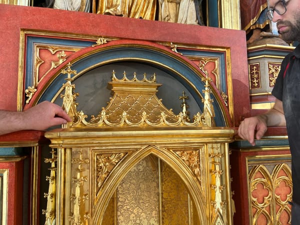 Le tabernacle de notre nouvel autel